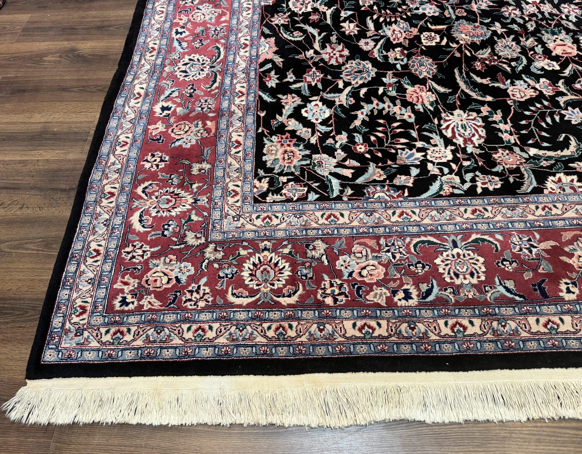 Large Sino Persian Rug 10x15, Floral Allover, Hand Knotted Wool Carpet, Fine - Nuvé