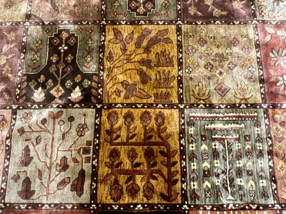 Panel Design Rug 8 x 10.6, Oriental Carpet, Belgium Power Loomed Rug - Nuvé