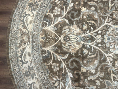 Round Karastan Rug 8x8 ft, Euphoria New Bridge Karastan Rug, Indo Mahal Design - Nuvé