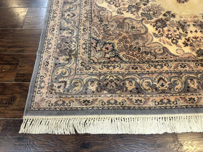 Belgium Power Loomed Wool Rug 6.9 x 9.6, Vintage Oriental Carpet