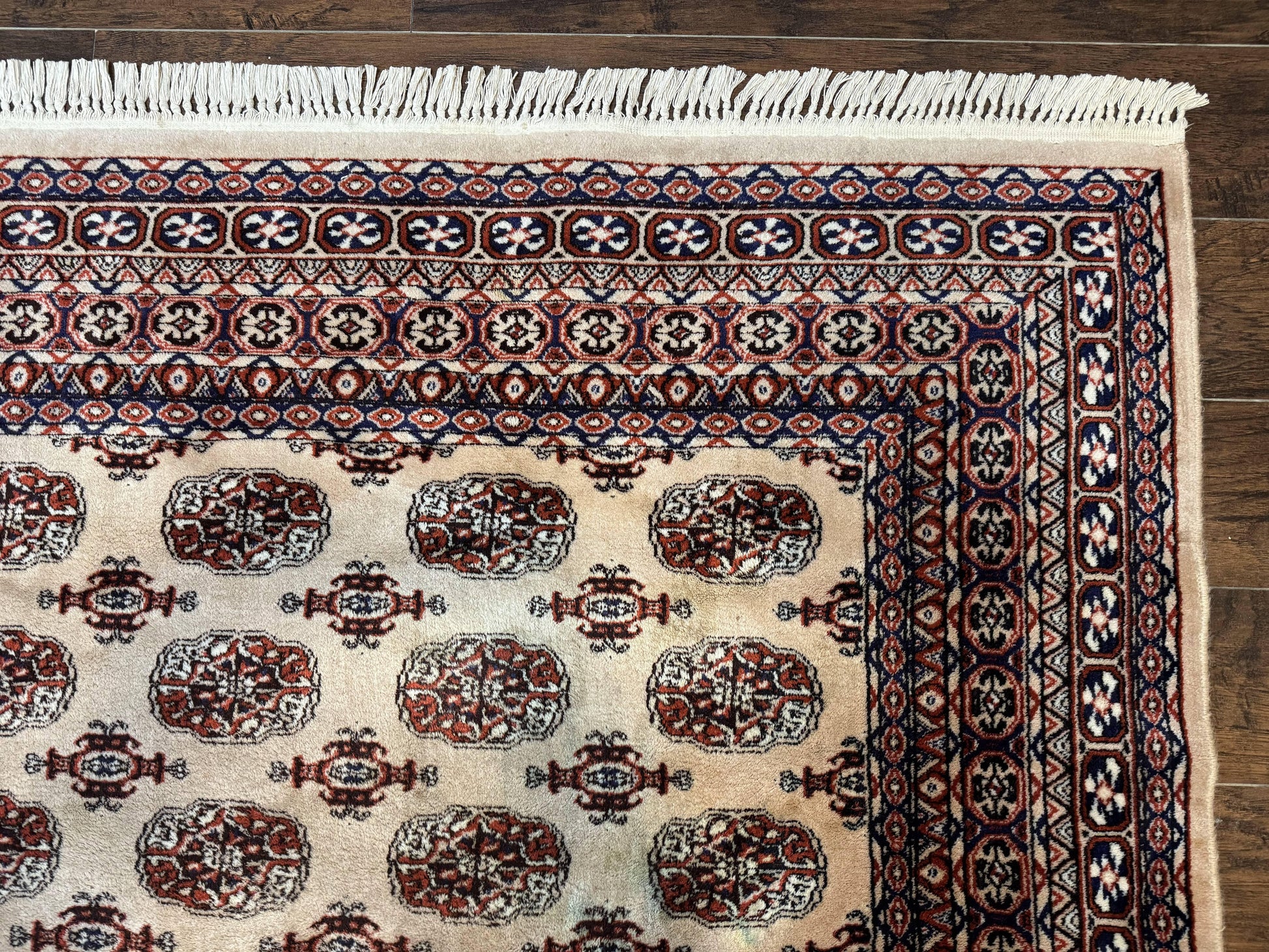 Karastan Rug 8.2 x 11.6 Beige Bokhara, Wool Pile, Vintage Discontinued Karastan Area Rug, Belgium Power Loomed Rug - Nuvé