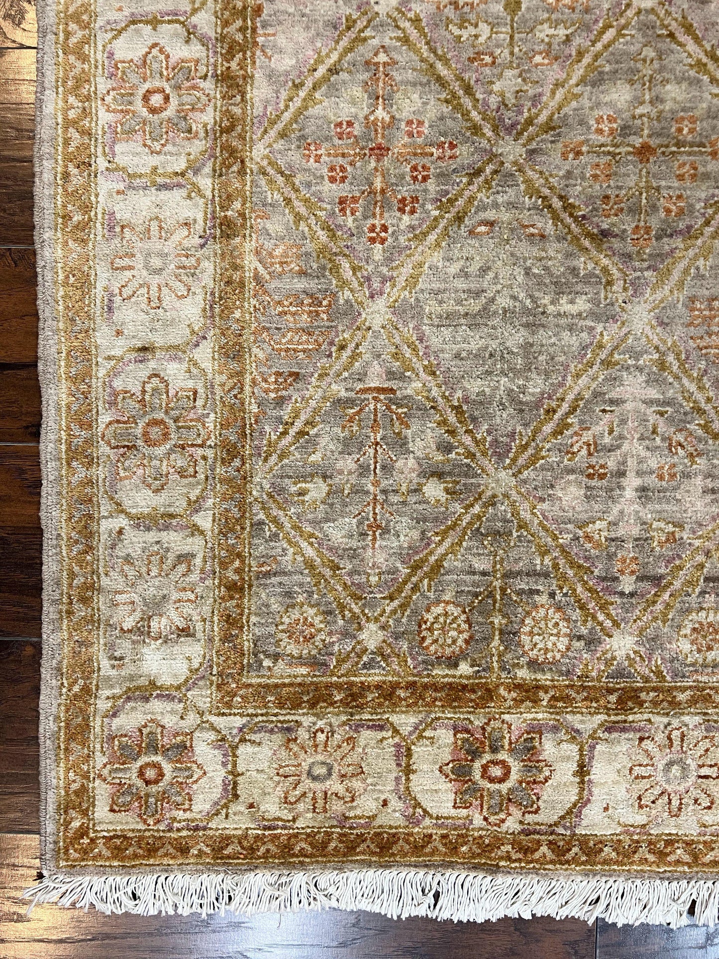 Pakistani Peshawar Rug 3x5, Safavieh Wool Handmade Hand Knotted Vintage Rug, Panel Design 3 x 5 Oriental Carpet - Nuvé