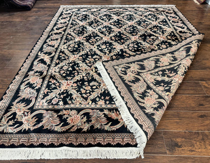 Pak Persian Rug 8x10, Black, Handmade - Nuvé