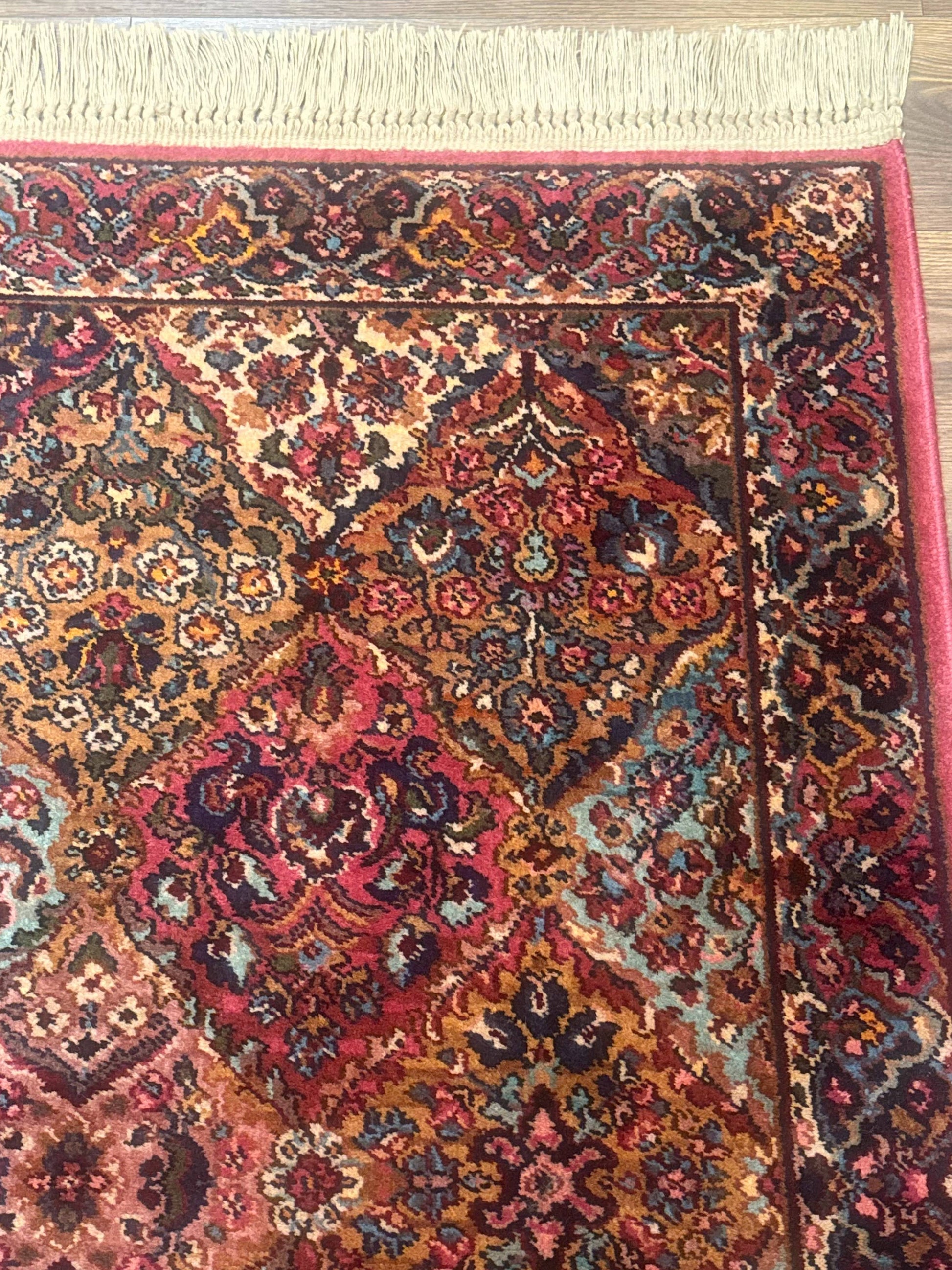 Karastan Rug 3x5 Multicolor Panel Kirman #717, Original 700 Series, Wool Pile, Discontinued - Nuvé