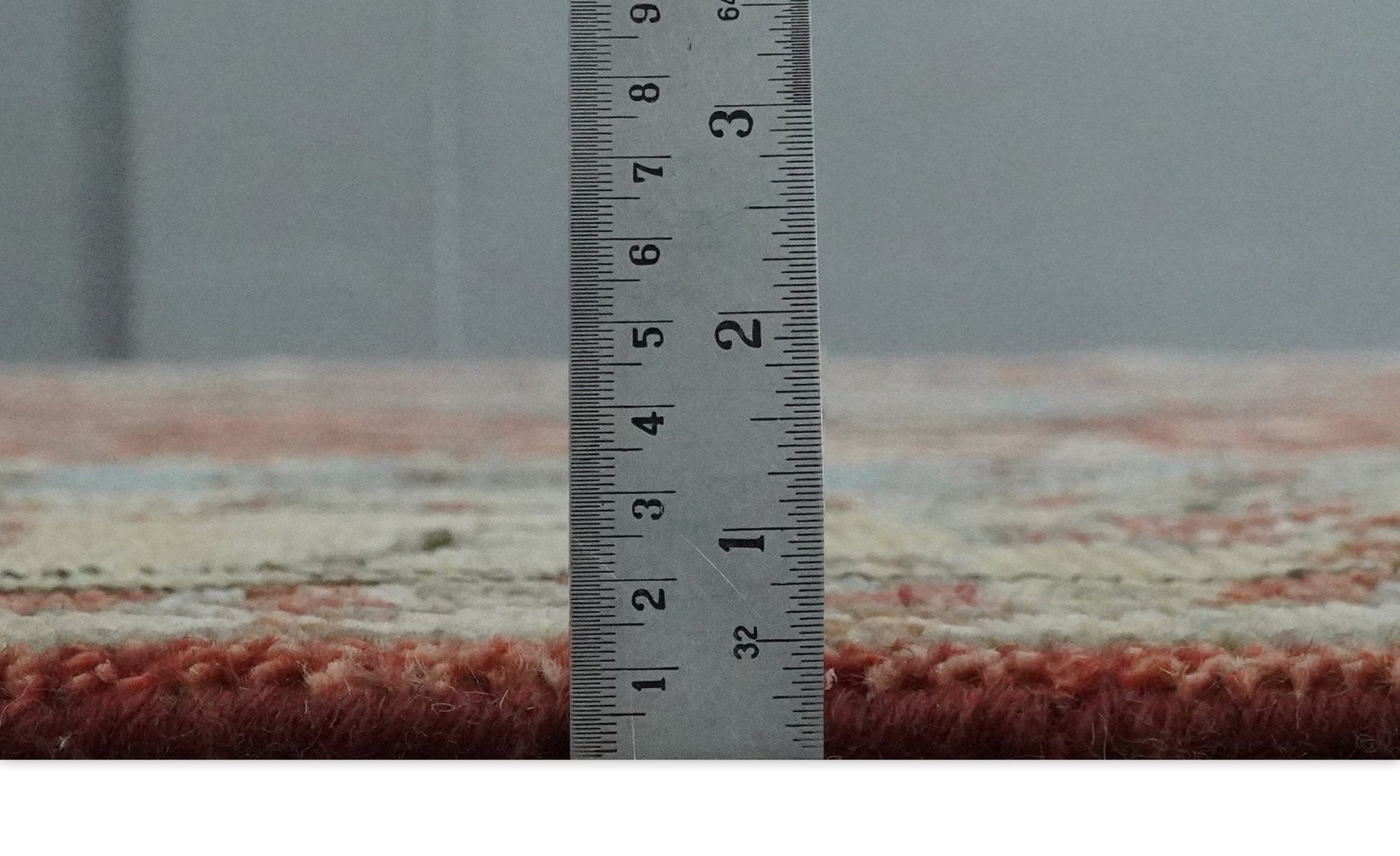 8x10 Antique look Traditional Floral Gray, Rust and Beige Hand knotted wool Area Rug - Nuvé