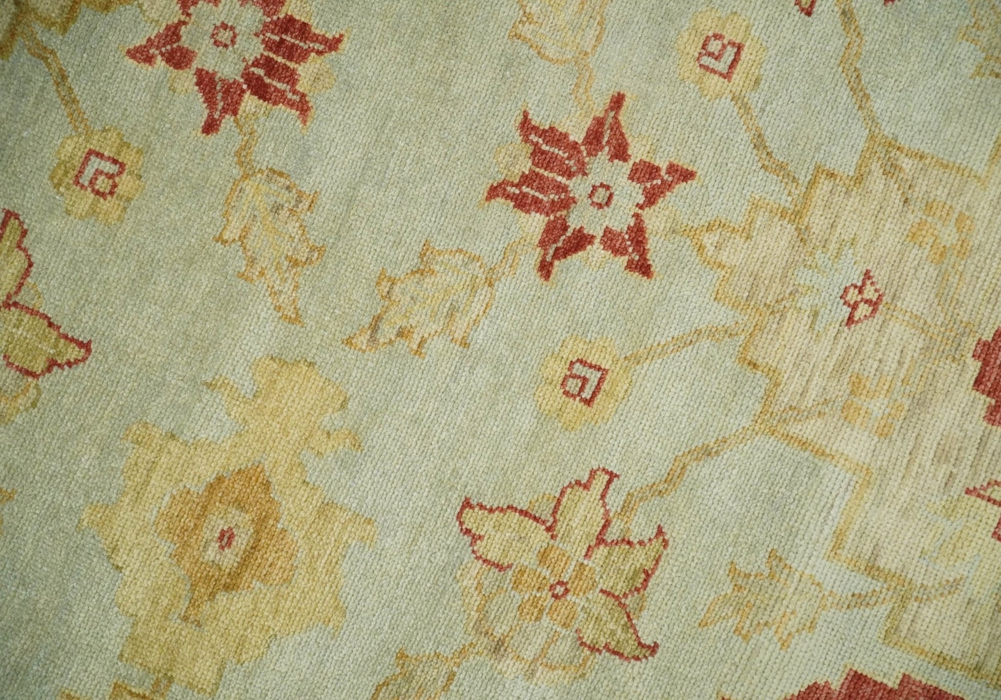 8x10 Fine Hand Knotted Beige and Rust Traditional Vintage Persian Antique Wool Rug | AGR36 - Nuvé