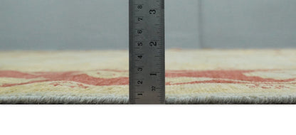 8x10 Fine Hand Knotted Beige and Rust Traditional Vintage Persian Antique Wool Rug | AGR36 - Nuvé