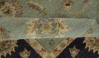 8x10 Fine Hand Knotted Silver and Black Muted Antique Traditional Vintage Persian Wool Rug | AGR45 - Nuvé