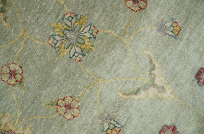 8x10 Fine Hand Knotted Silver and Black Muted Antique Traditional Vintage Persian Wool Rug | AGR45 - Nuvé