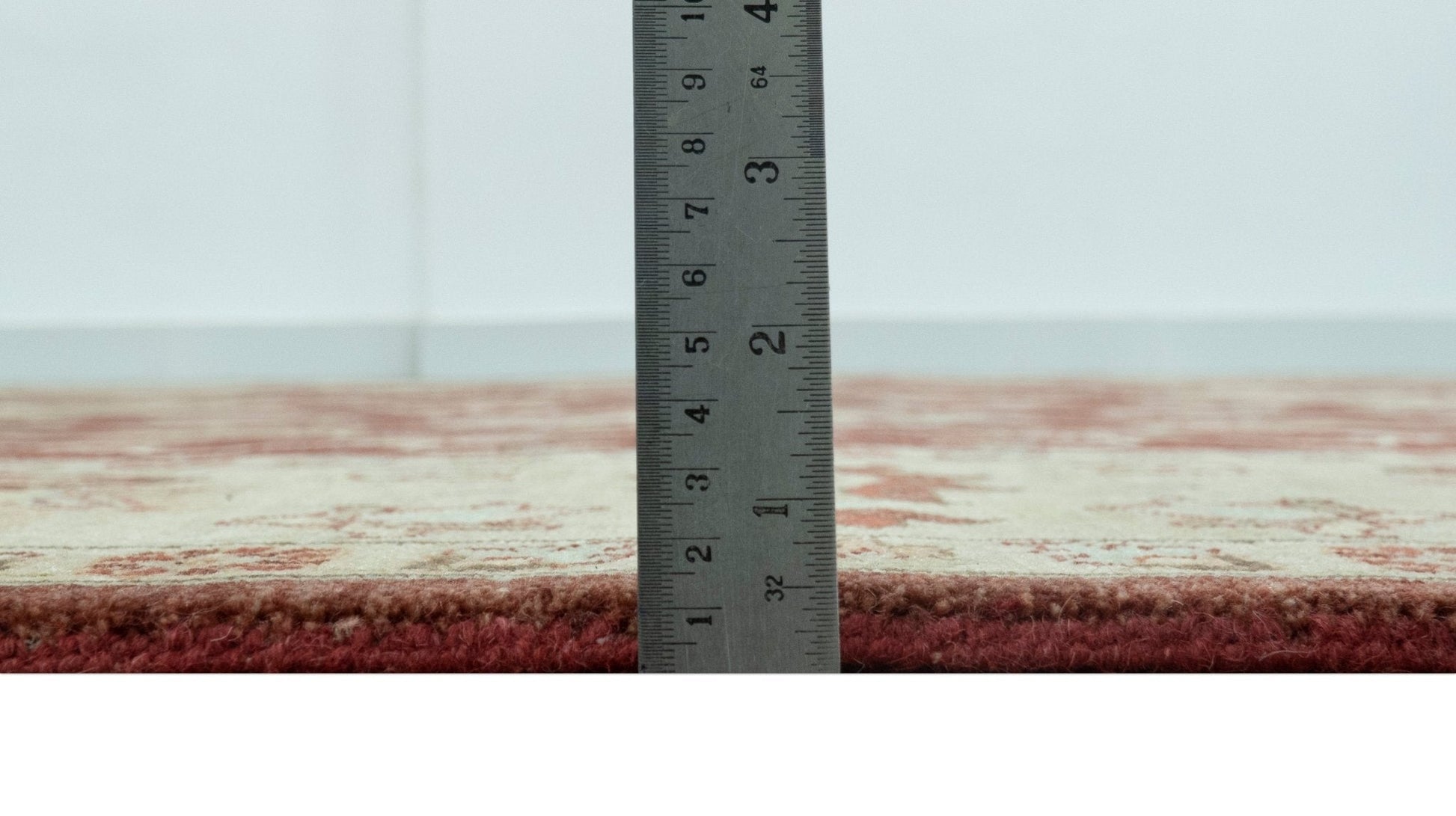 8X10 Fine Hand Knotted Rust And Gold Traditional Design Wool Rug - Nuvé