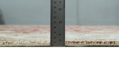 8x10 Fine Hand Knotted Rust and Ivory Traditional Vintage Persian Style Antique Wool Rug | AGR20 - Nuvé