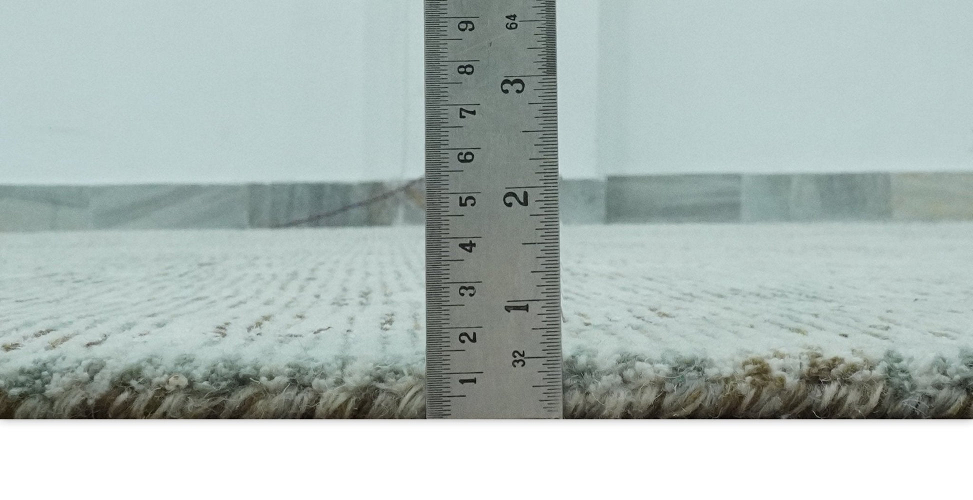 8x10 Modern Abstract Teal, Olive and Ivory Hand Tufted wool area rug - Nuvé