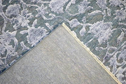 8'x10'  Modern Hand made Hand-spun wool and Handspun Bamboo Silk  Area  Rug  | The Rug Decor | TRD2021810 - Nuvé