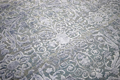 8'x10'  Modern Hand made Hand-spun wool and Handspun Bamboo Silk  Area  Rug  | The Rug Decor | TRD2021810 - Nuvé