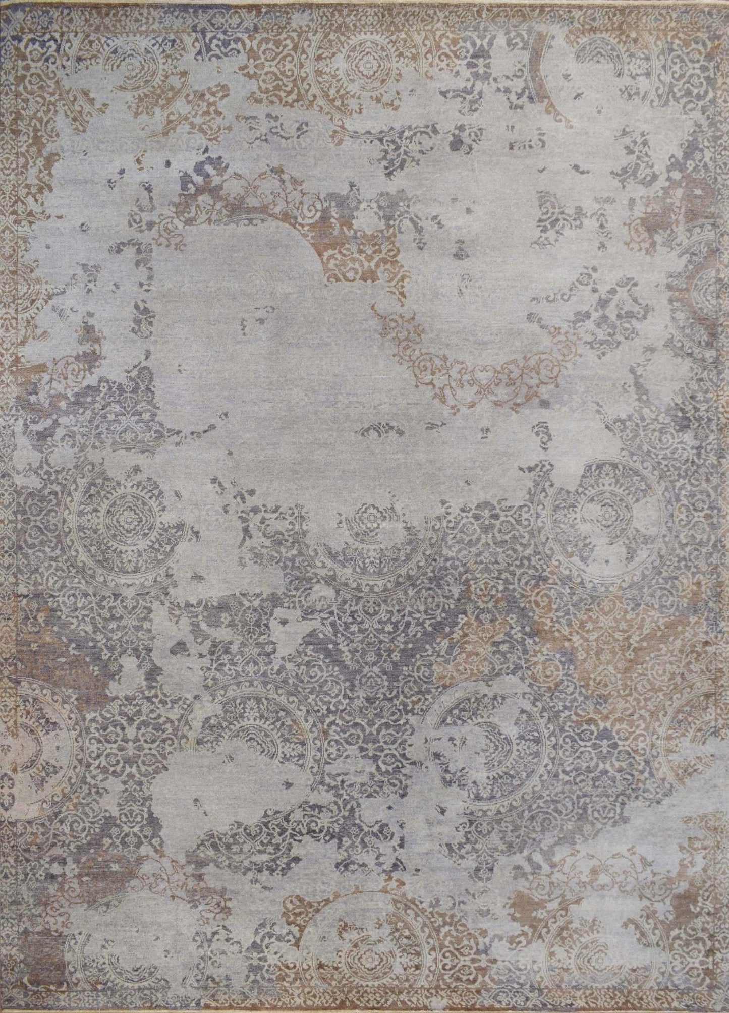 8x10 Rug | Modern Handmade Wool blended viscose Area Rug | TRD1634810 - Nuvé