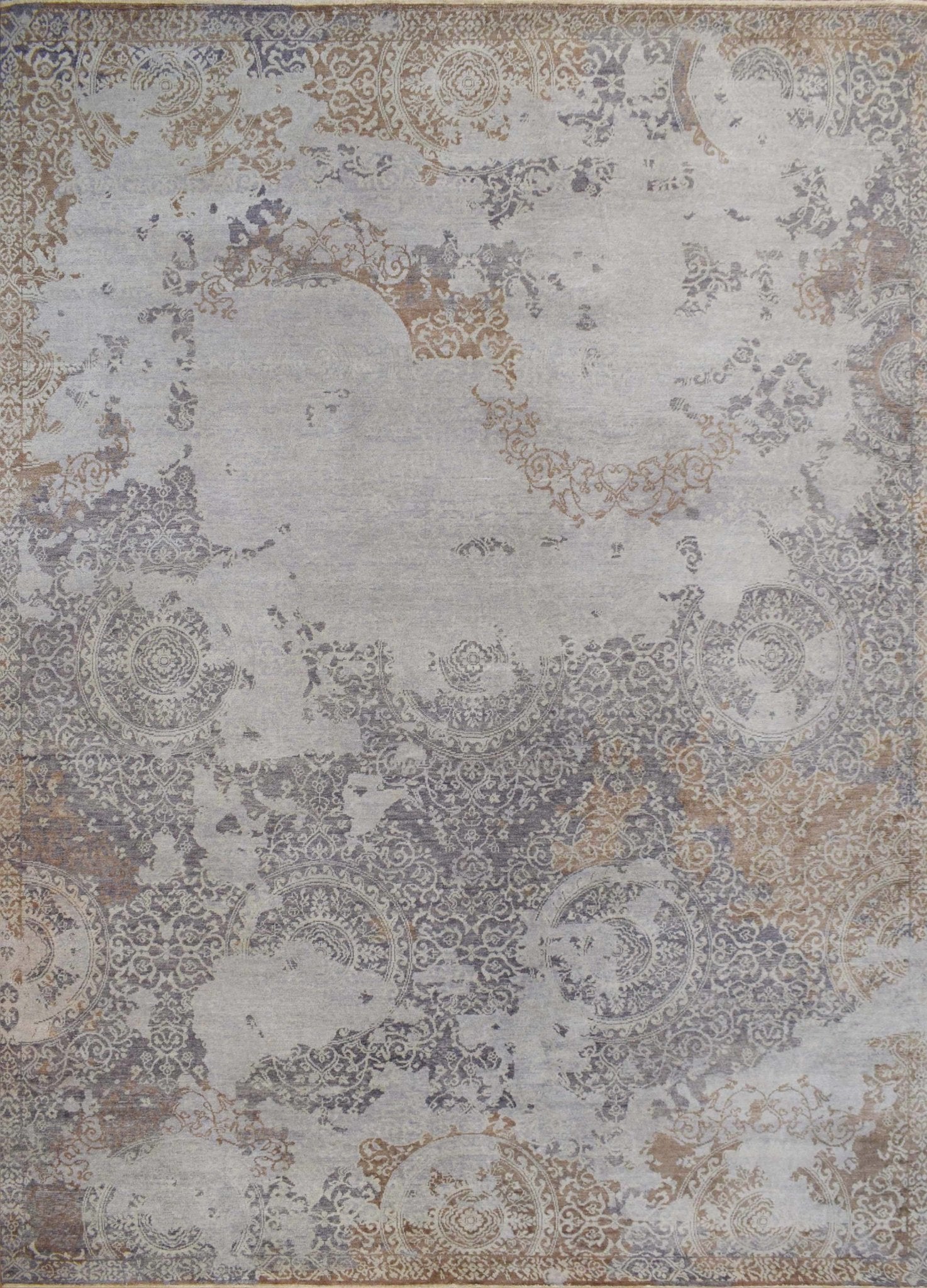 8x10 Rug | Modern Handmade Wool blended viscose Area Rug | TRD1634810 - Nuvé