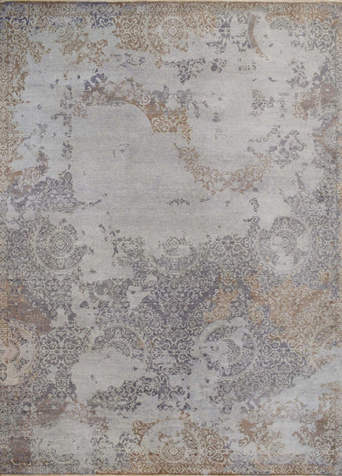 8x10 Rug | Modern Handmade Wool blended viscose Area Rug | TRD1634810 - Nuvé