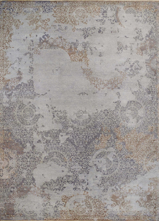 8x10 Rug | Modern Handmade Wool blended viscose Area Rug | TRD1634810 - Nuvé