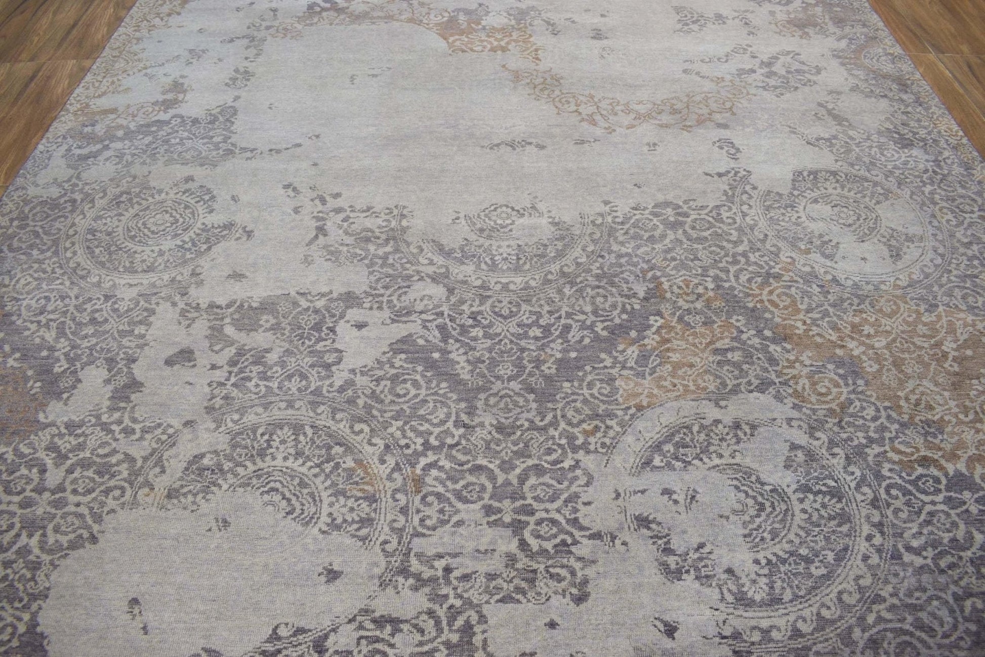 8x10 Rug | Modern Handmade Wool blended viscose Area Rug | TRD1634810 - Nuvé