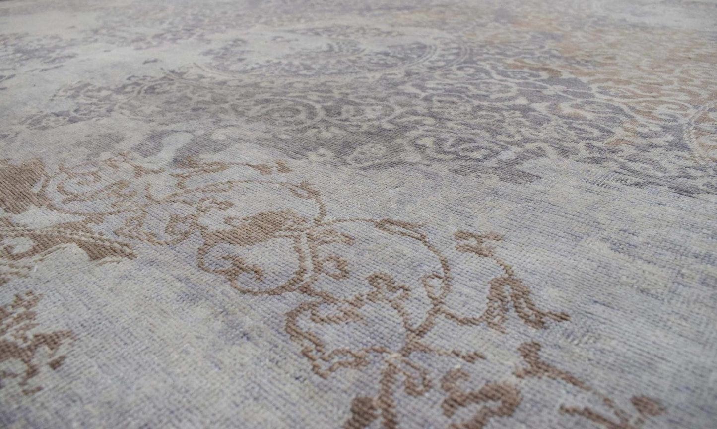 8x10 Rug | Modern Handmade Wool blended viscose Area Rug | TRD1634810 - Nuvé