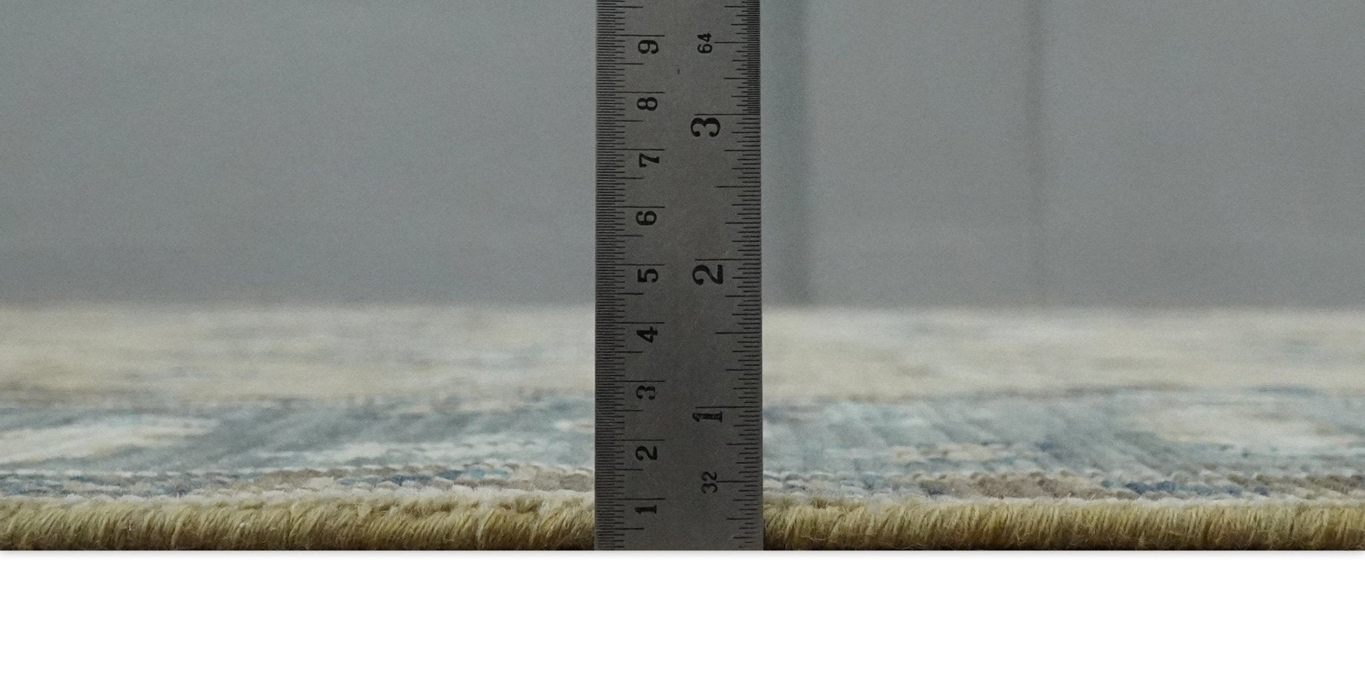 8x10 Traditional Beige and Gray Antique Style Floral Hand knotted Wool Area Rug - Nuvé