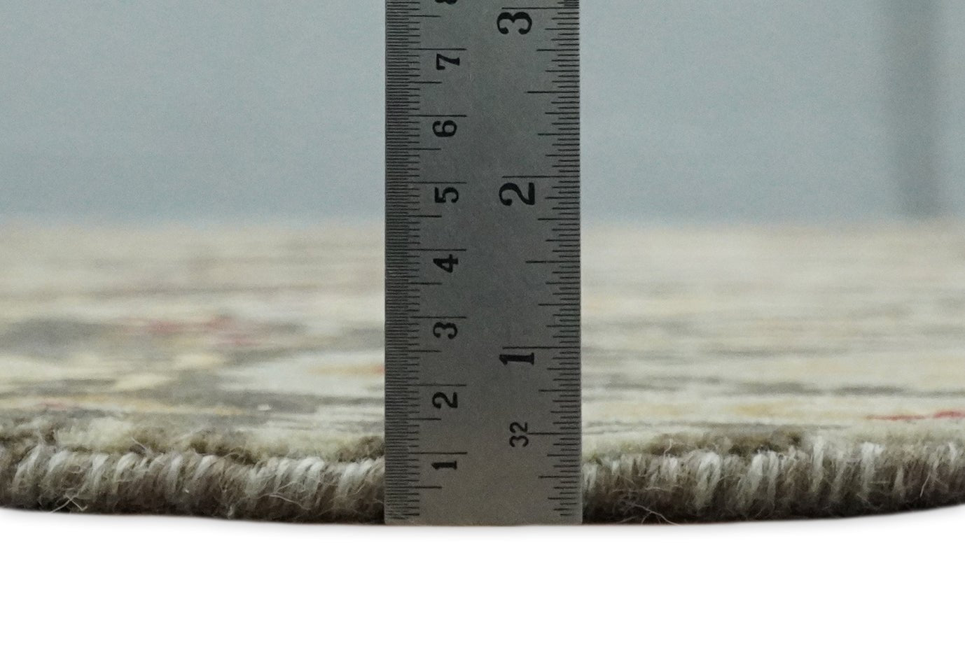 8x8 Round Fine Hand Knotted Brown and Beige Traditional Vintage Persian Style Antique Wool Rug | AGR48 - Nuvé