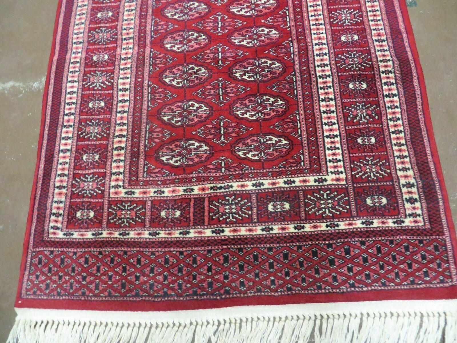 3' X 5' Vintage Fine Handmade Turkoman Bokhara Yamud Rug Carpet Nice - Nuvé