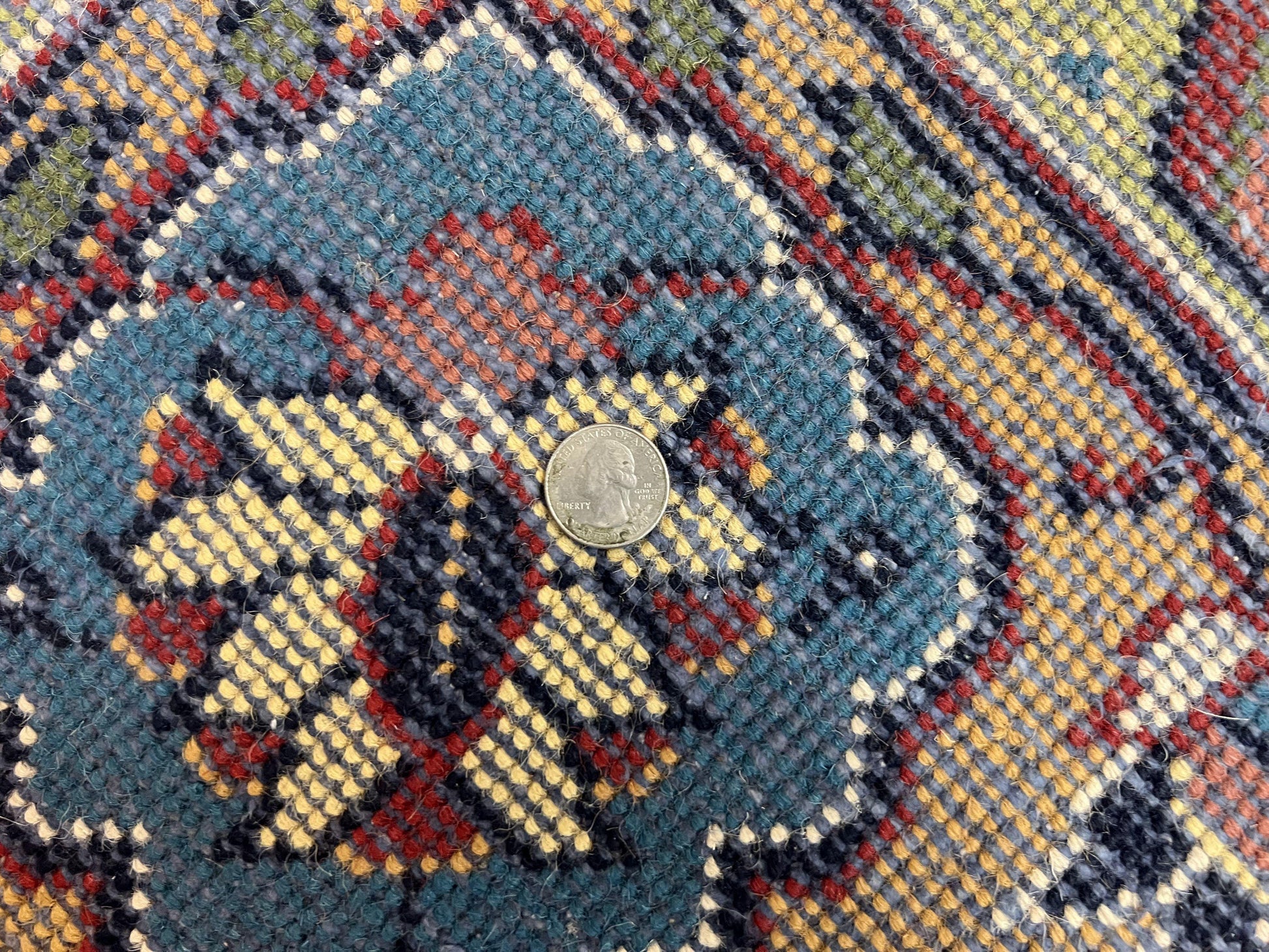 Indo Persian Rug 12x15, Mahal Sarouk Rug 12 x 15, Wool Hand Knotted Vintage Carpet, Navy Blue, Oversized Rug, Center Medallion - Nuvé