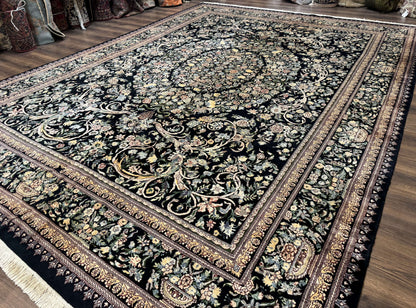 Pak Persian Rug 10x14, Elegant Floral Carpet, Fine 225 KPSI - Nuvé