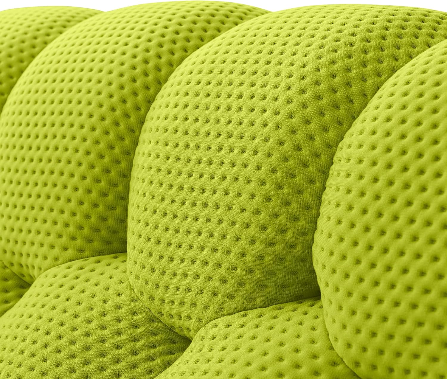 Nuvé® Mitsu Modular Bouclé Cloud Sofa - Lime Green - 3-Seater Sofa - Nuvé