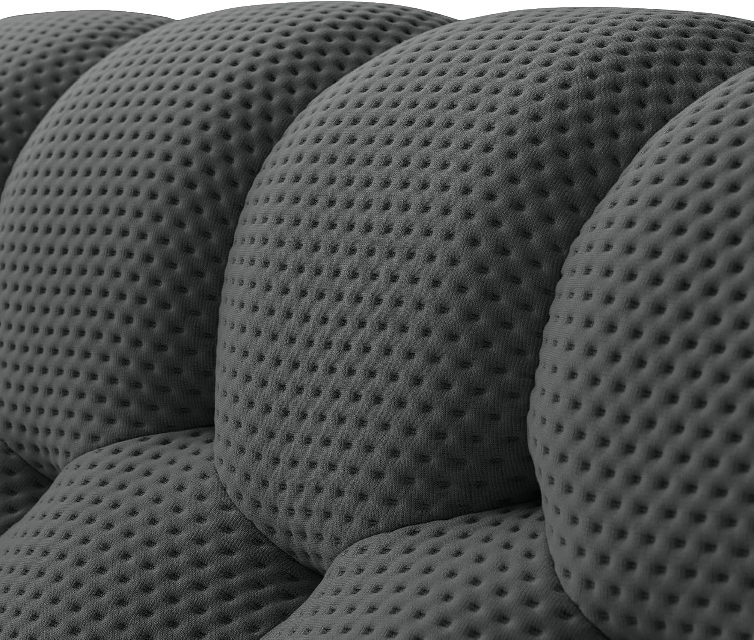 Nuvé® Mitsu Modular Bouclé Cloud Sofa - Dark Grey - 1 + 2 + 3 Seater and Ottoman - Nuvé