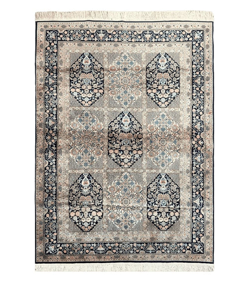 4' X 6' Vintage Fine Hand Made Turkish Oriental Silk Rug 400 KPSI Wow