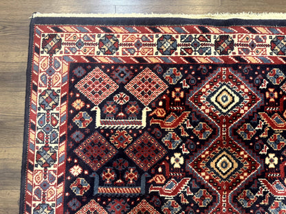 Karastan Rug 5x8, Yuruk Collection #530, Geometric Tribal Wool Pile Vintage Carpet - Nuvé