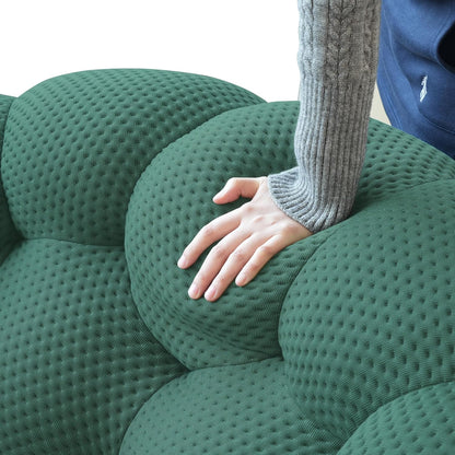 Nuvé® Mitsu Modular Bouclé Cloud Sofa - Dark Green - 1 + 2 + 3 Seater and Ottoman - Nuvé