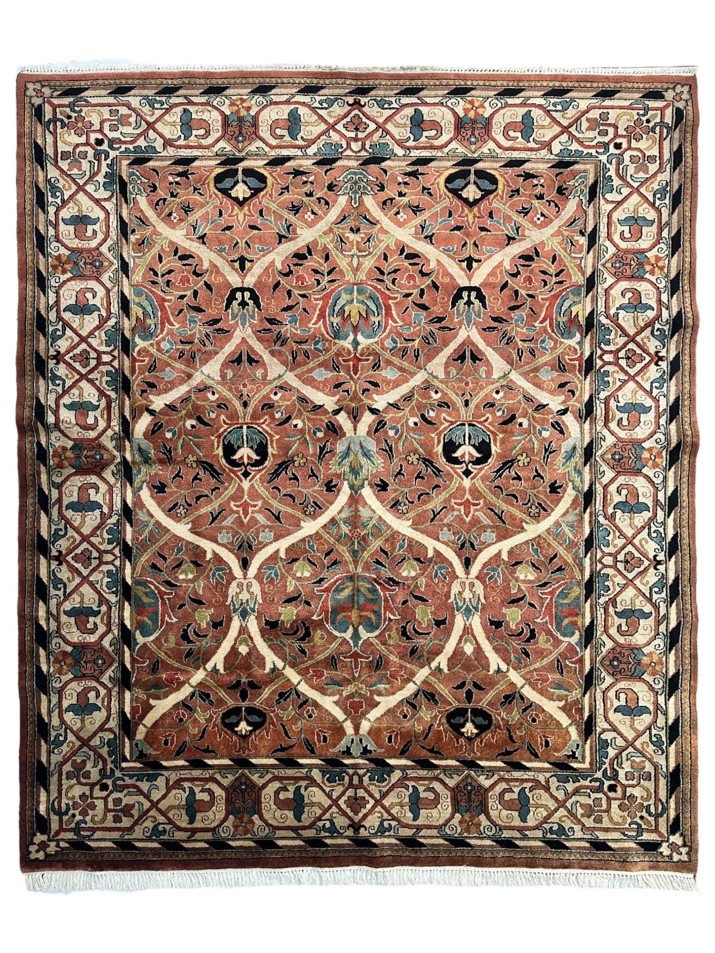 William Morris Hand-Knotted Wool Luxury Handmade Rug - 7'10" x 9'10" - Nuvé