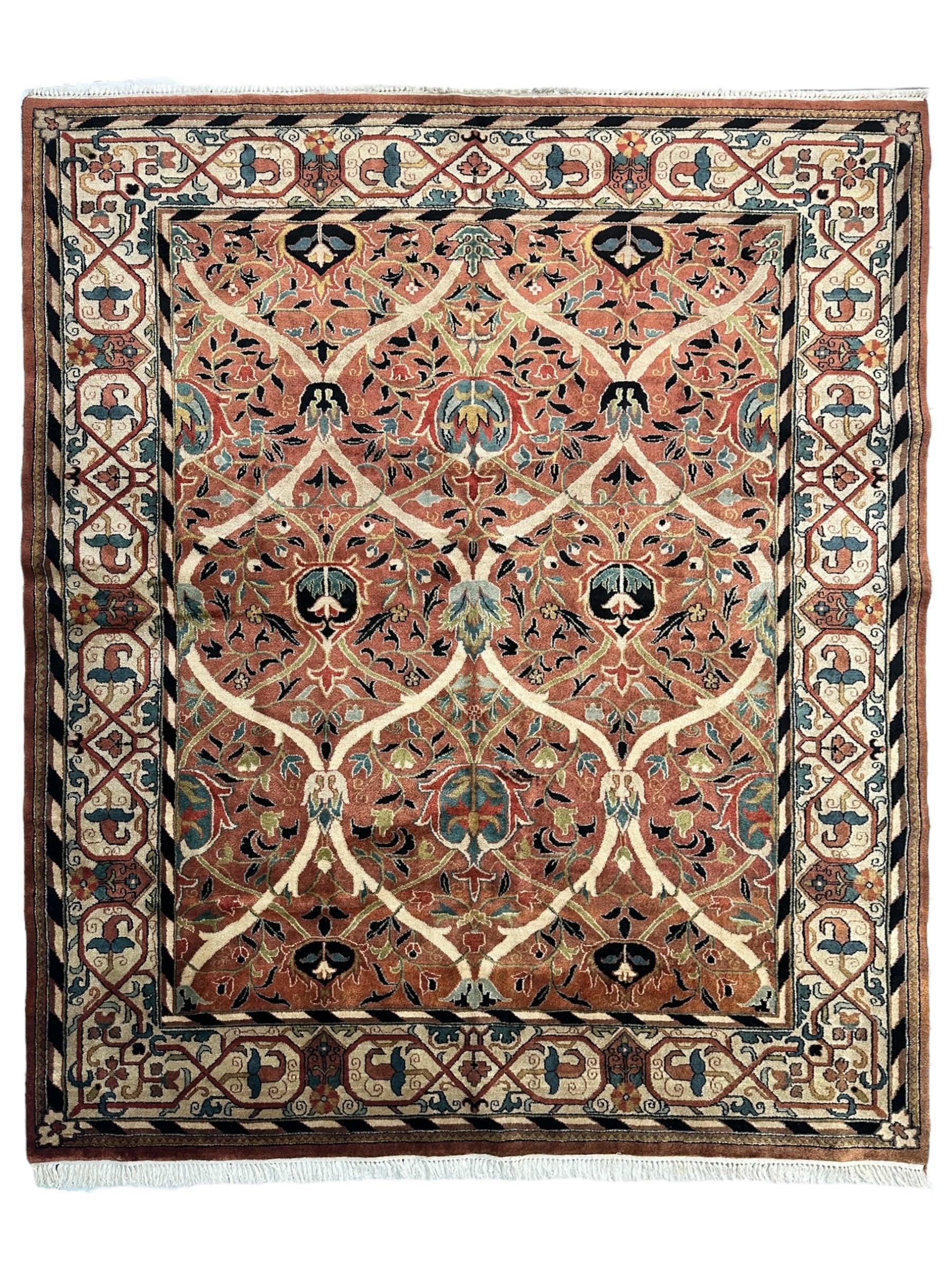 William Morris Hand-Knotted Wool Luxury Handmade Rug - 7'10" x 9'10" - Nuvé