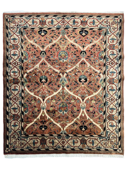 William Morris Hand-Knotted Wool Luxury Handmade Rug - 7'10" x 9'10" - Nuvé