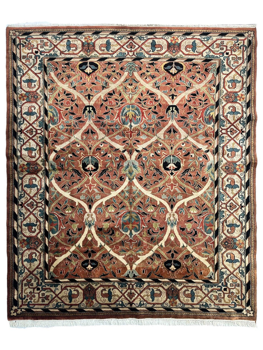 William Morris Hand-Knotted Wool Luxury Handmade Rug - 7'10" x 9'10" - Nuvé