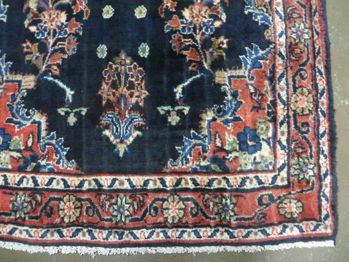 Persian Runner Rug 4x11, Navy Blue Antique Lilihan Runner - Nuvé