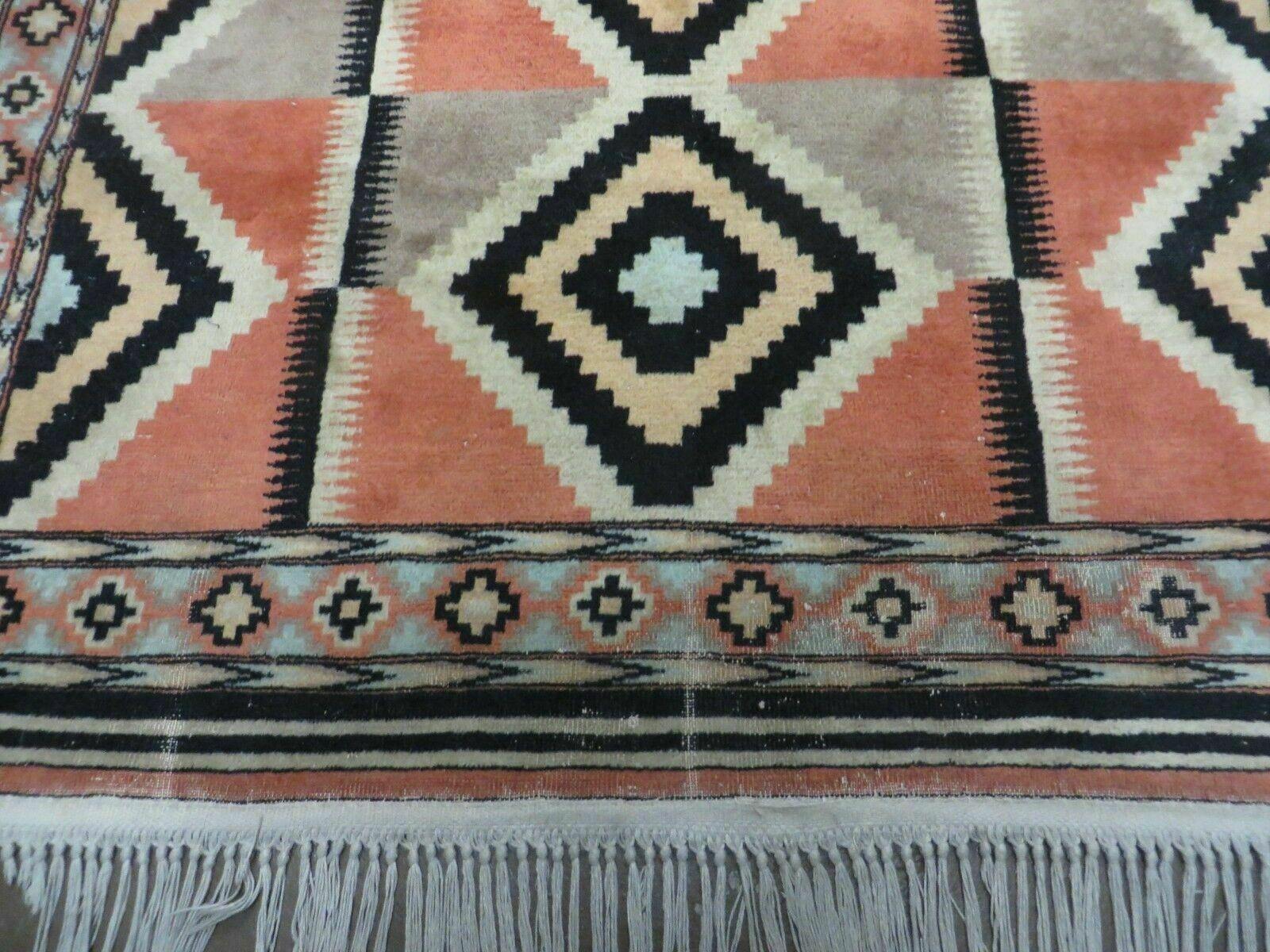4' X 6' Vintage Handmade Turkish Melas Oushak Wool Rug Carpet Mehrab Red Nice - Nuvé