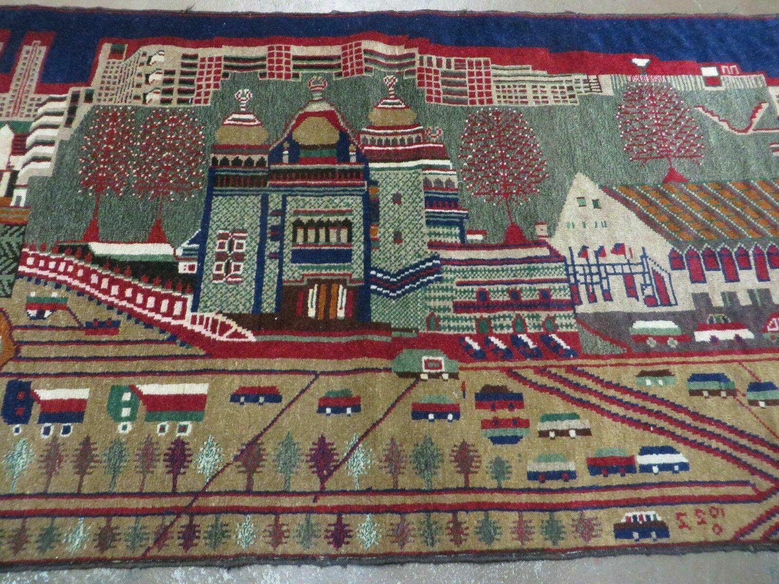 3' X 5' New Vintage Handmade Afghan Balouch Tribal Wool Pictorial Rug # 302 - Nuvé