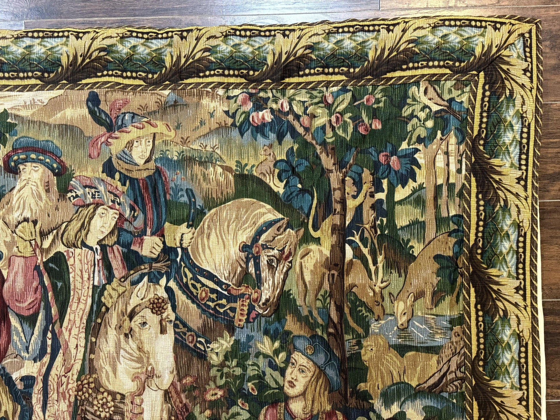Vintage European Tapestry 5.5 x 8, The Royal Hunt - Nuvé
