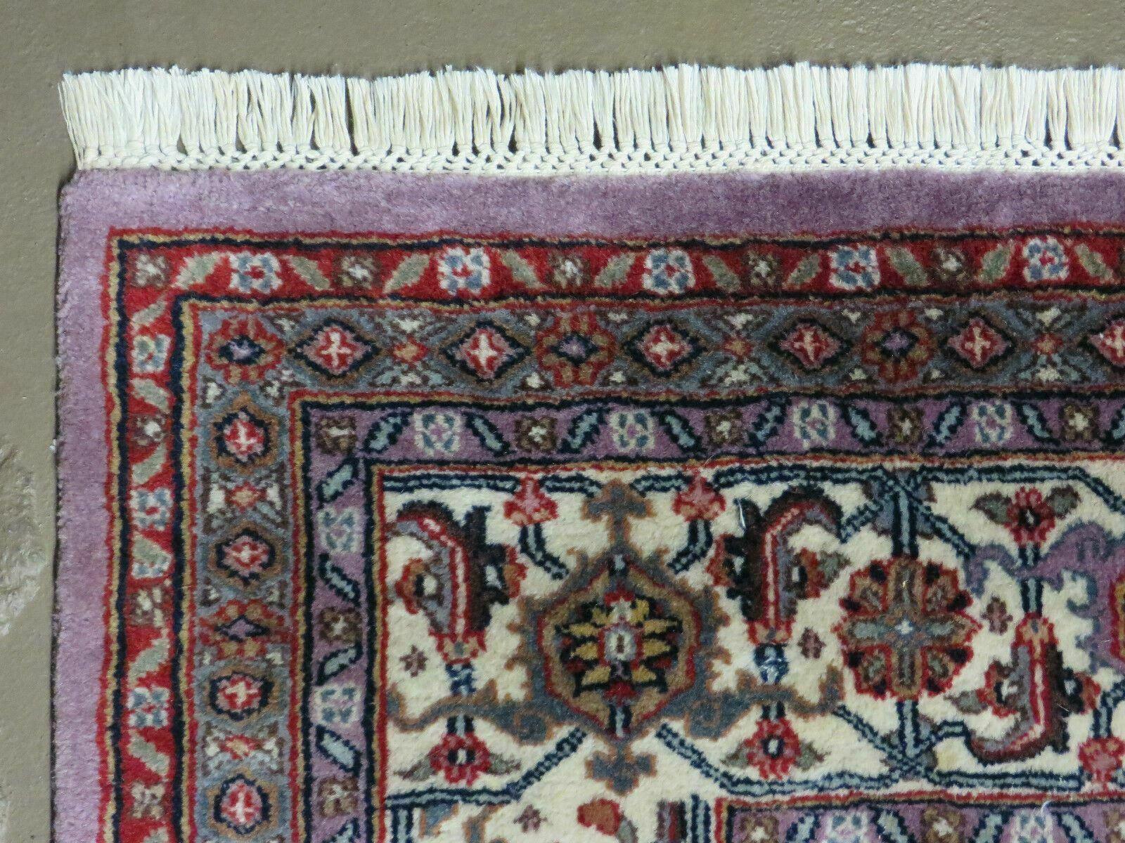 8' X 10' Vintage Fine Handmade India Wool Rug Hand Knotted Carpet Detailed Nice - Nuvé