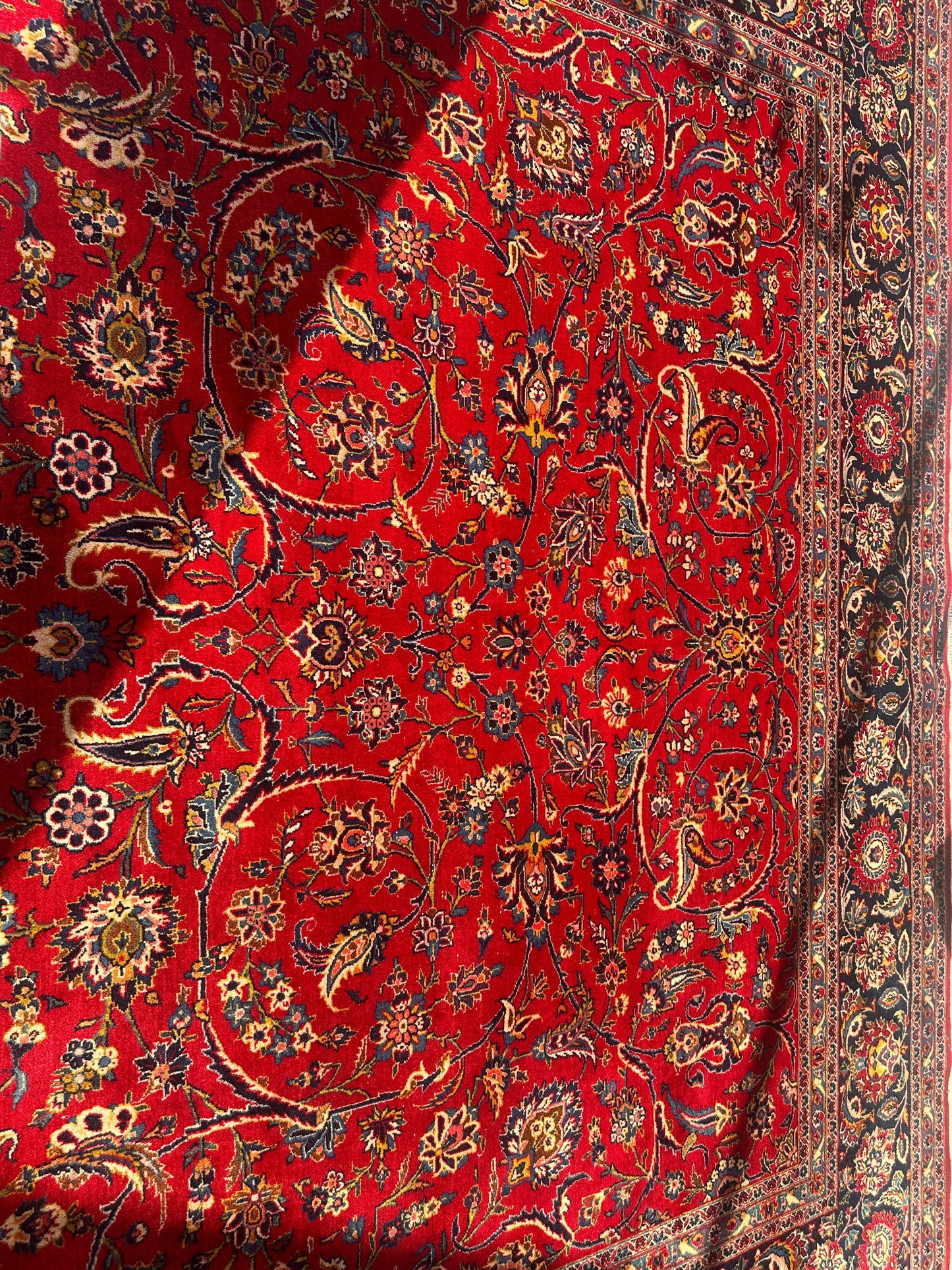 Incredible Persian Kashan All Over Wool Rug 10’2” x 14’ - Nuvé