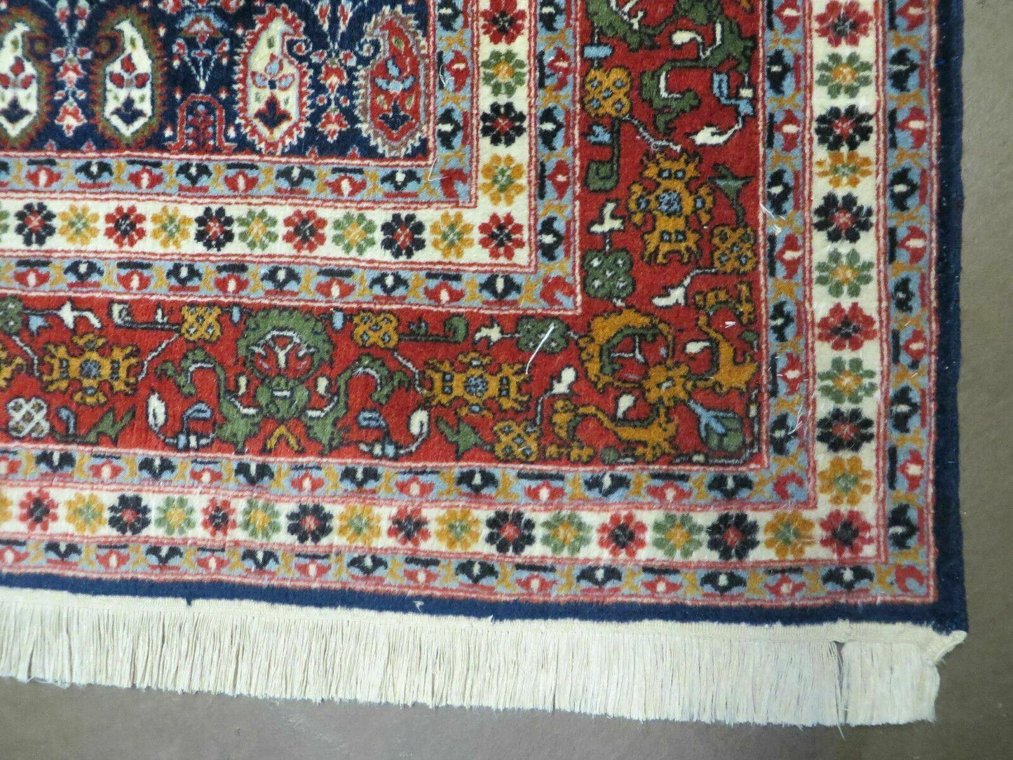 6' X 9' Vintage Fine Handmade India Paisley Rug Hand Knotted Carpet Organic Dye - Nuvé