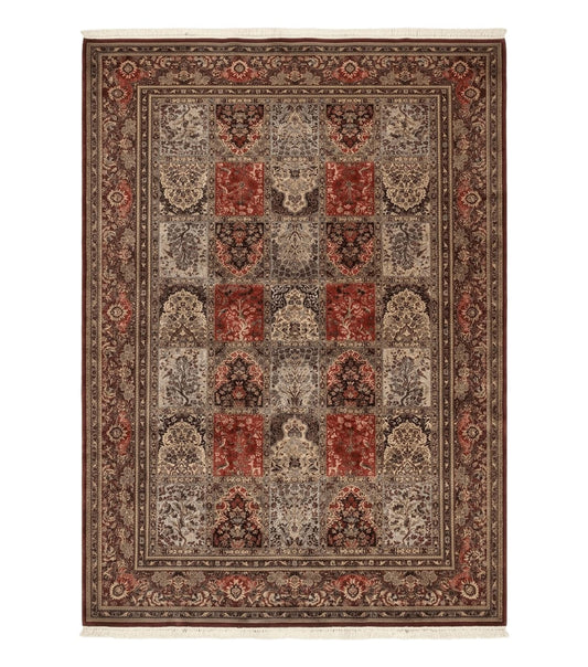 Couristan Rug 10x14, Belgium Power Loomed Carpet, Vintage Wool Oriental Rug, Multicolor Panel Design, 10 x 14 Room Sized Rug