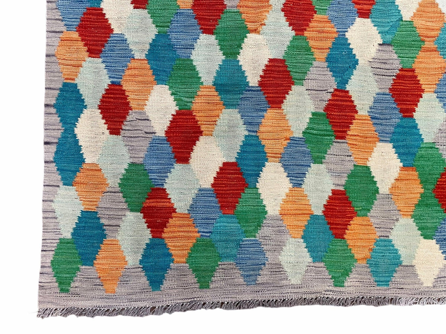 6.5 x 9.5 Colorful Chobi Kilim Rug 6 x 9 Multicolor Turkish Kilim Rug 7x10 Chobi Kilim Rug Playroom Rug Wool Kilim Rug 6x9 New Tribal Kilim - Nuvé