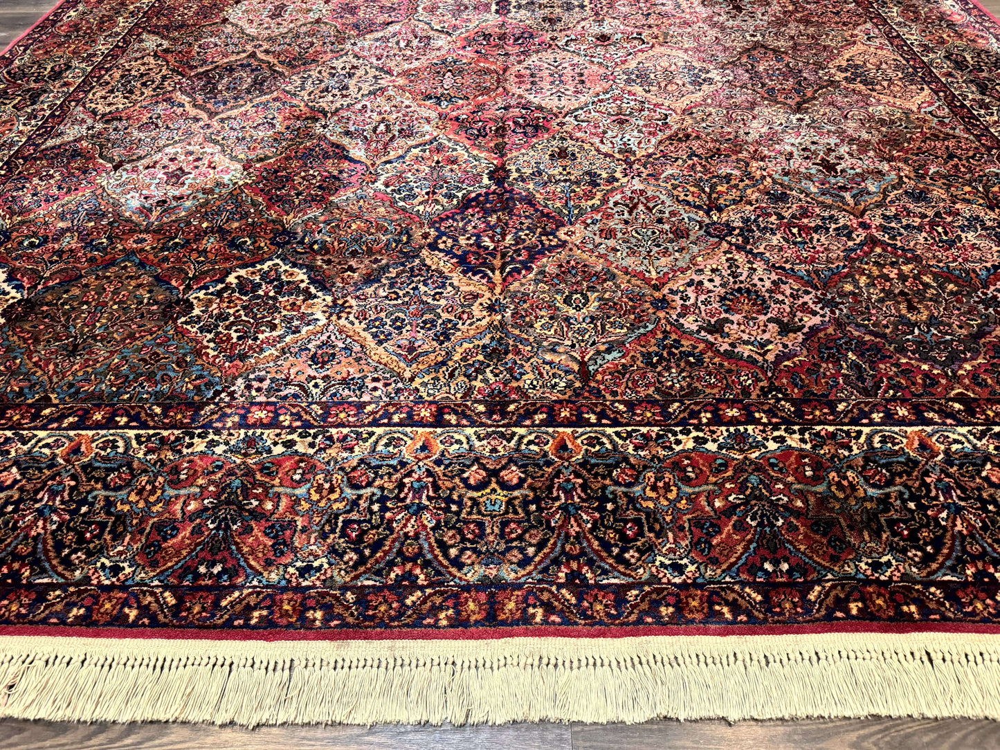 12x16 Karastan Multicolor Panel Kirman Rug #717, Rare Palace Size Wool Original 700 Series - Nuvé