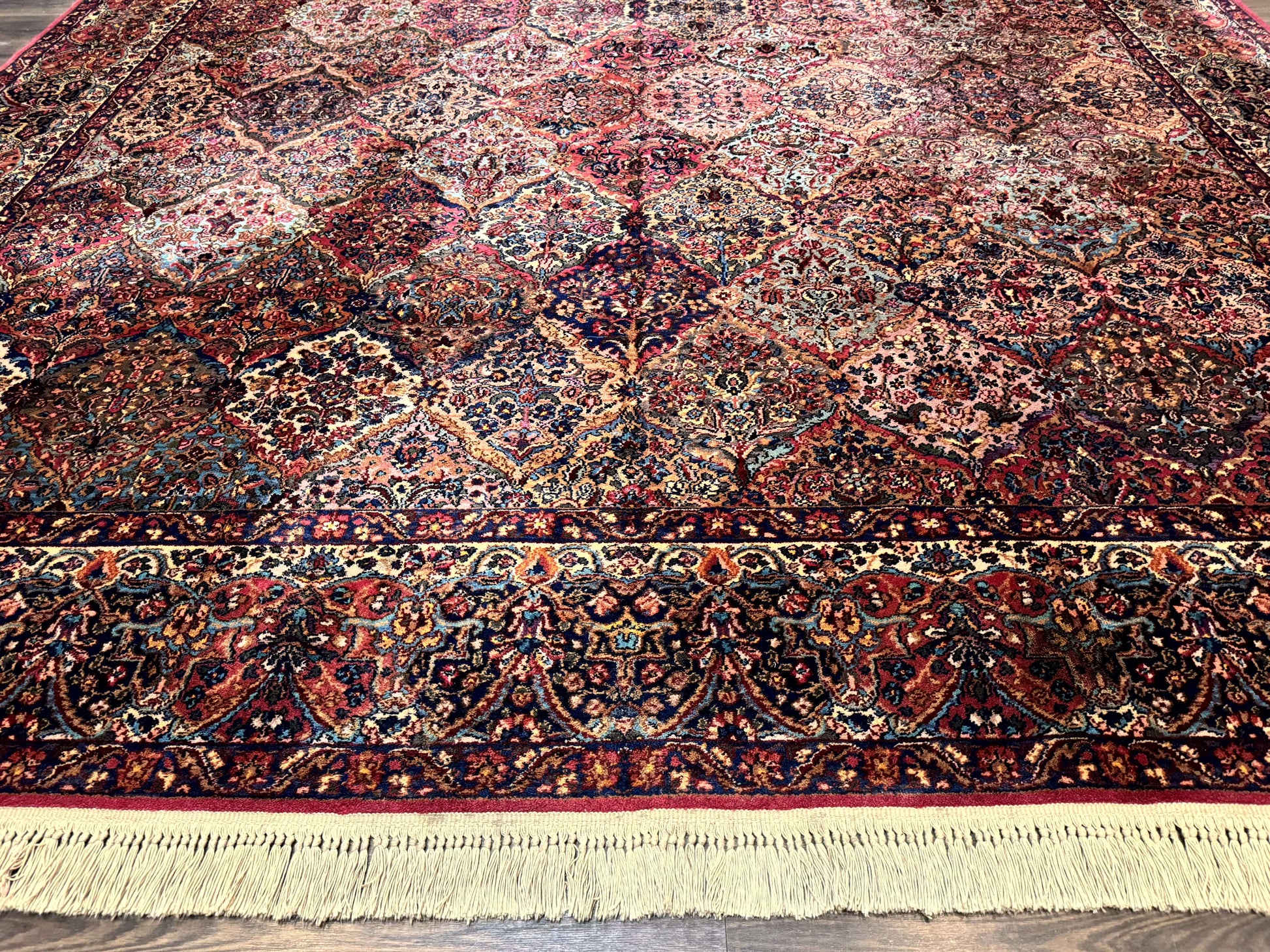12x16 Karastan Multicolor Panel Kirman Rug #717, Rare Palace Size Wool Original 700 Series - Nuvé