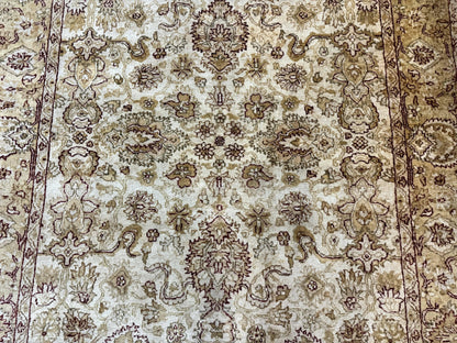 Turkish Oushak Rug 6x9, Vintage, Beige - Nuvé